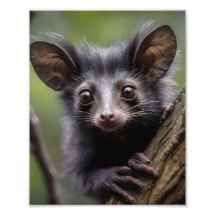 "Wide-Eyed Aye-Aye in a Tree" Photo Print