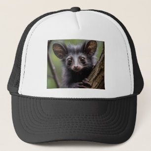 "Wide-Eyed Aye-Aye in a Tree" Trucker Hat