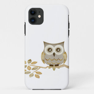 Wide Eyes Owl in Tree Case