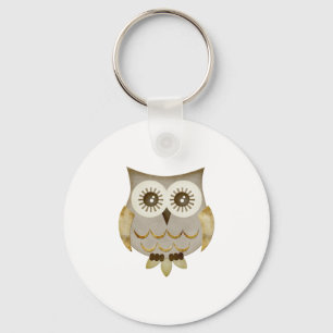 Wide Eyes Owl Key Ring