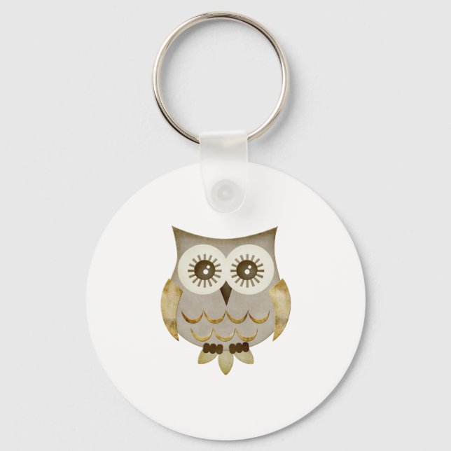 Wide Eyes Owl Key Ring (Front)