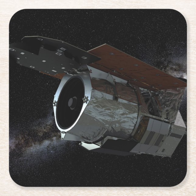 Wide-Field Infrared Survey Telescope Spacecraft Square Paper Coaster (Front)