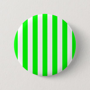 Wide Lime Stripes 6 Cm Round Badge