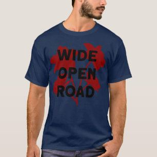 Wide Open Road burgundy black T-Shirt