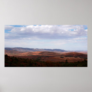 Wide open space of the Australian outback Poster