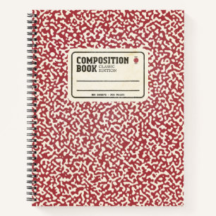 Wide Ruled Magenta Composition Notebook
