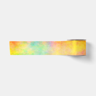 Wide Satin Ribbon, 2 Yard Spool Rainbow Colours Ribbon