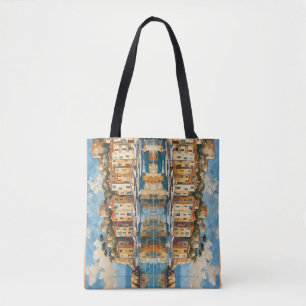 Wide Seascape Mediterranean Ancient Harbour        Tote Bag