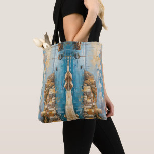 Wide Seascape Mediterranean Quiet Coastal Retreat Tote Bag