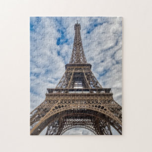 Wide shot of Eiffel Tower - Paris, France Jigsaw Puzzle