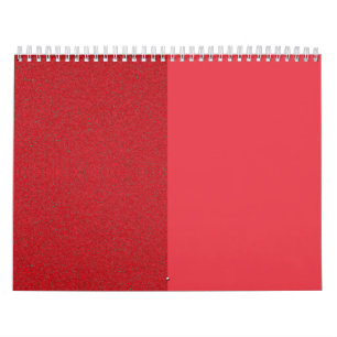 Wide Speckled Tomato Red Wall Calendar – Customise