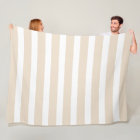 Wide stripes, cream and white