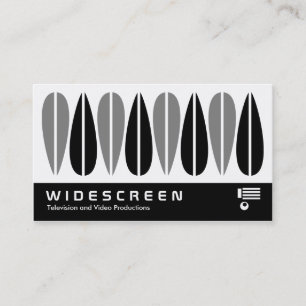 Widescreen 0453 - Retro Leaves 04 Business Card