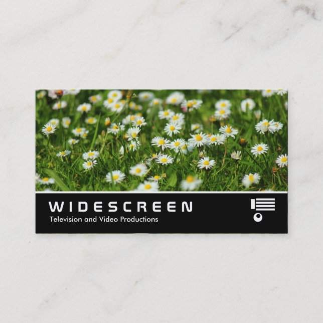 Widescreen 0474 - Daisies Business Card (Front)