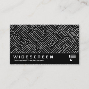 Widescreen 0485 - Circuitry - White on Black Business Card