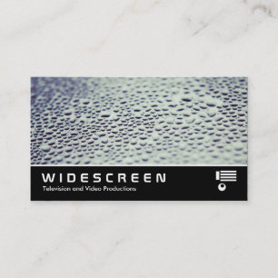 Widescreen 0486 - Water Droplets on Glass 01 Business Card