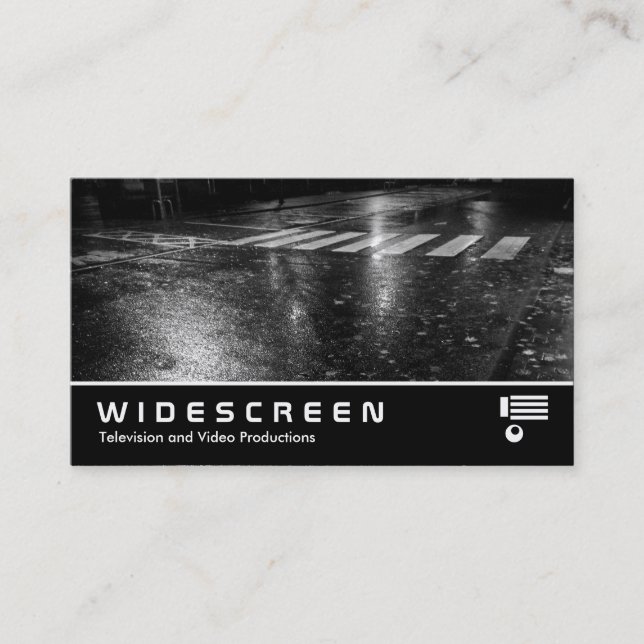 Widescreen 0517 - Autumn Road Business Card (Front)