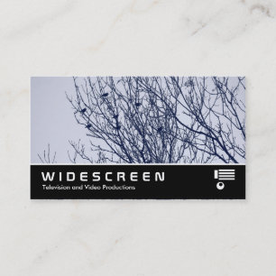 Widescreen 0520 - Starlings in a Tree Business Card