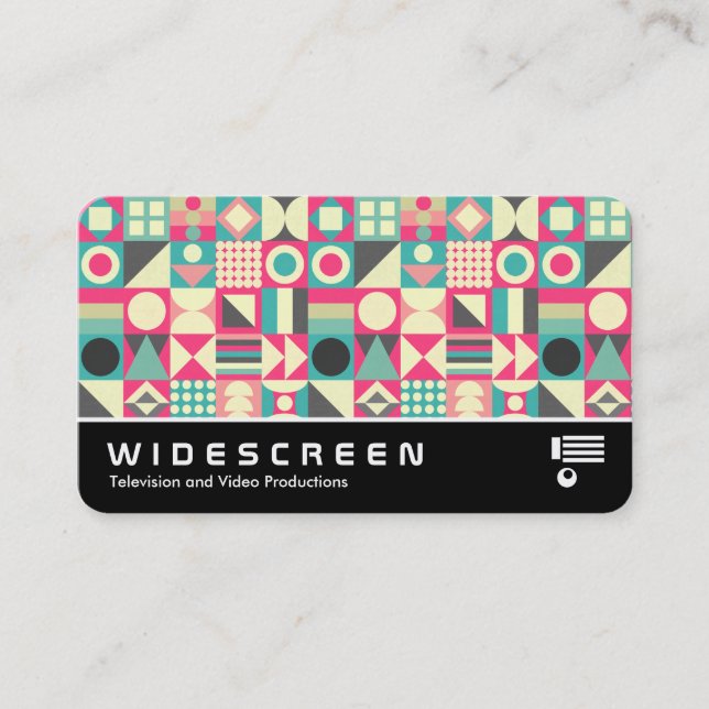 Widescreen 0539 - Abstract Squares 110419 Business Card (Front)