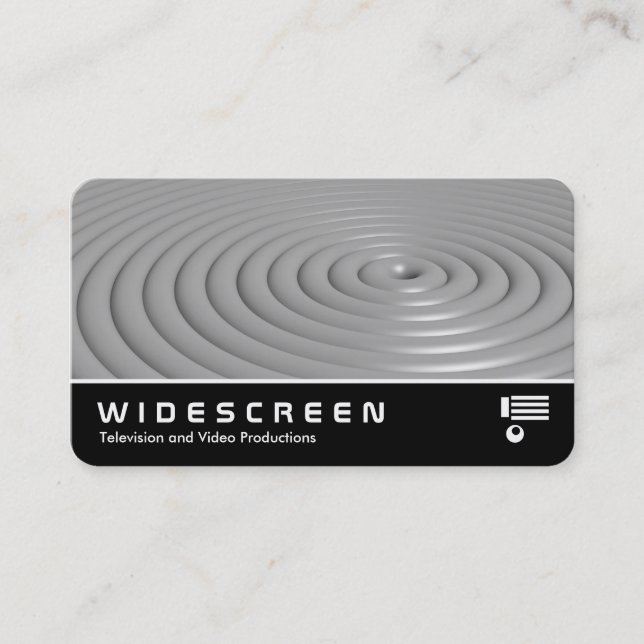 Widescreen 0546 - Rings - Grey Business Card (Front)