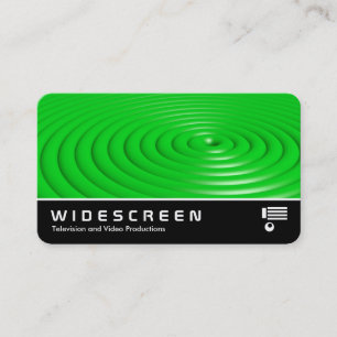 Widescreen 0547 - Rings - Green Business Card