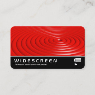 Widescreen 0551 - Rings - Red Business Card