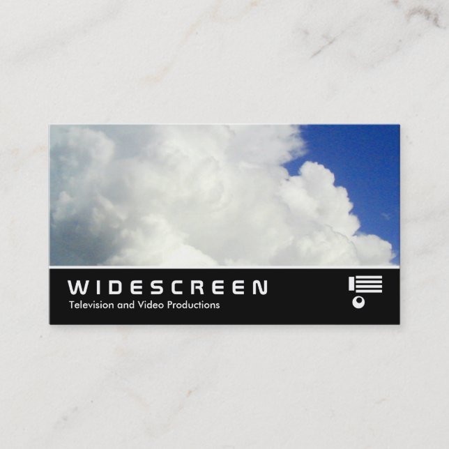 Widescreen 158 - Cumulous Cloud Business Card (Front)