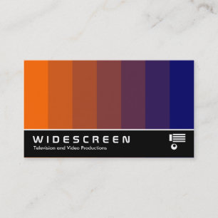 Widescreen 165 - Colour Blend - Orange to Dark Business Card