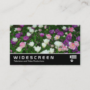 Widescreen 221 - Colourful Tulips Business Card