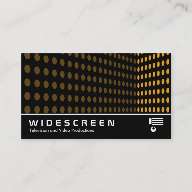 Widescreen 243 - Tone Corner - Orange Business Card (Front)