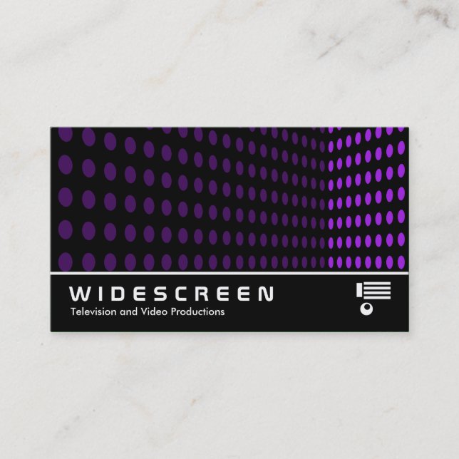 Widescreen 251 - Tone Corner - Purple Business Card (Front)