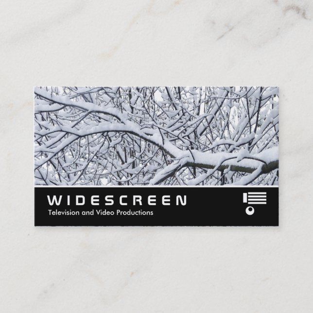 Widescreen 267 - Snowy Branches Business Card (Front)