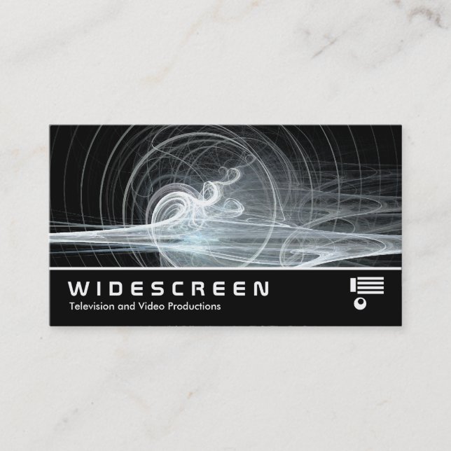 Widescreen 300 - Fractal Swirl Business Card (Front)
