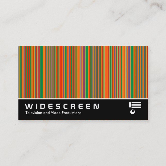 Widescreen 381 - Colourful Stripes 01 Business Card (Front)