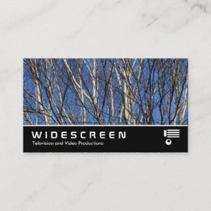 Widescreen 388 - Silver Birch Branches Business Card