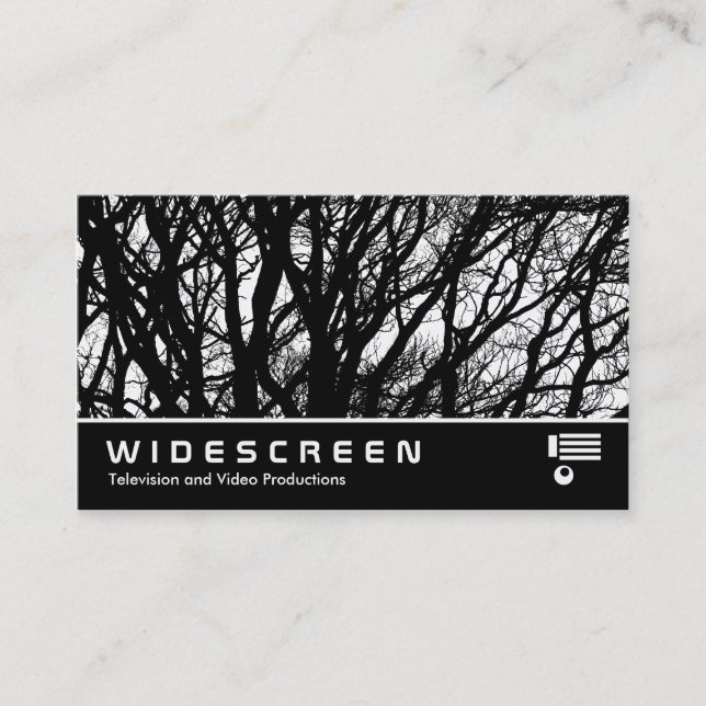 Widescreen 393 - High Contrast Branches Business Card (Front)