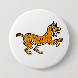 Widlife - Graphic Iberian LYNX - Wildlife - 7.5 Cm Round Badge