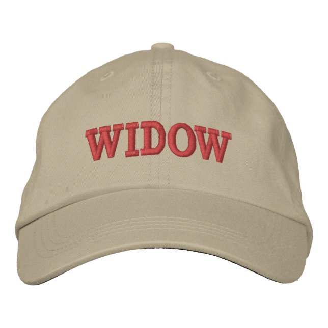 WIDOW EMBROIDERED HAT (Front)