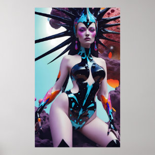Widow Queen of the Scrum Run Poster