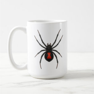 Widow's Warning: Black Widow Spider Coffee Mug