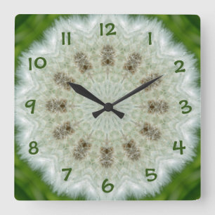 Wie eine Pusteblume... Square Wall Clock