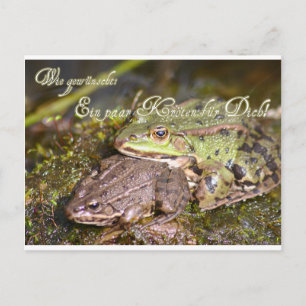 Wie gewünscht: Ein paar Kröten für Dich! Postcard