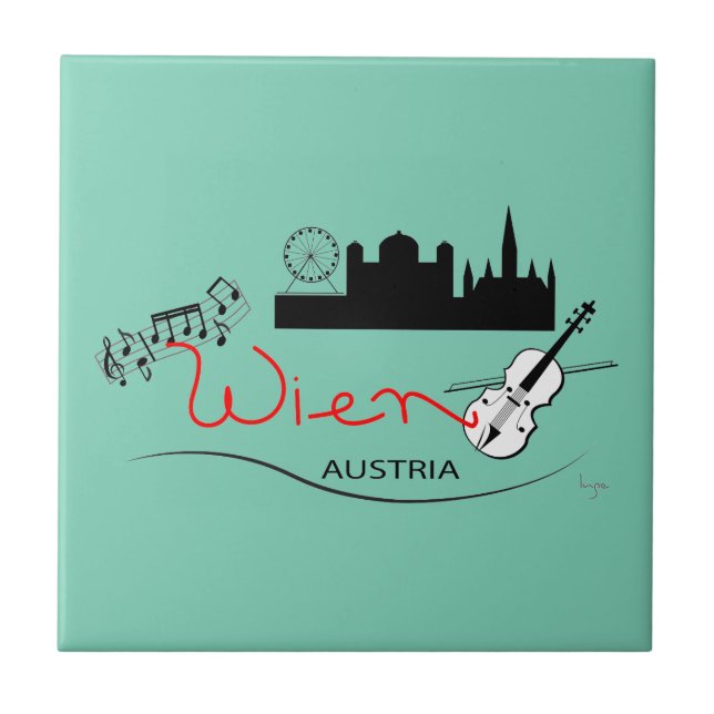 Wien, Austria - Österreich Tile (Front)