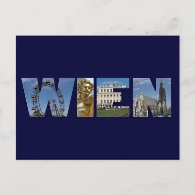 Wien Logo Vienna Austria Postcard (Front)