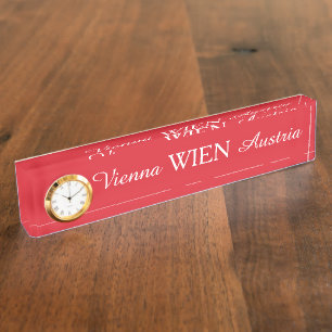 Wien - Vienna desk plate