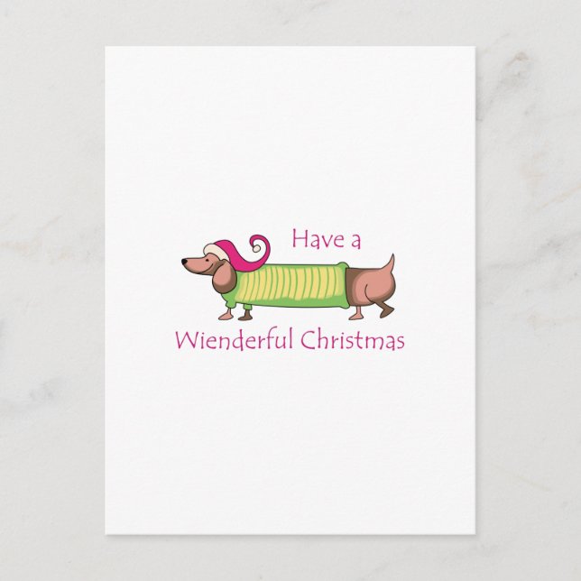 WIENDERFUL CHRISTMAS HOLIDAY POSTCARD (Front)