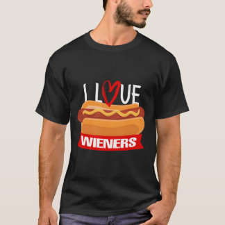 Wiener Bbq 4Th Of July Usa Patriotic T-Shirt