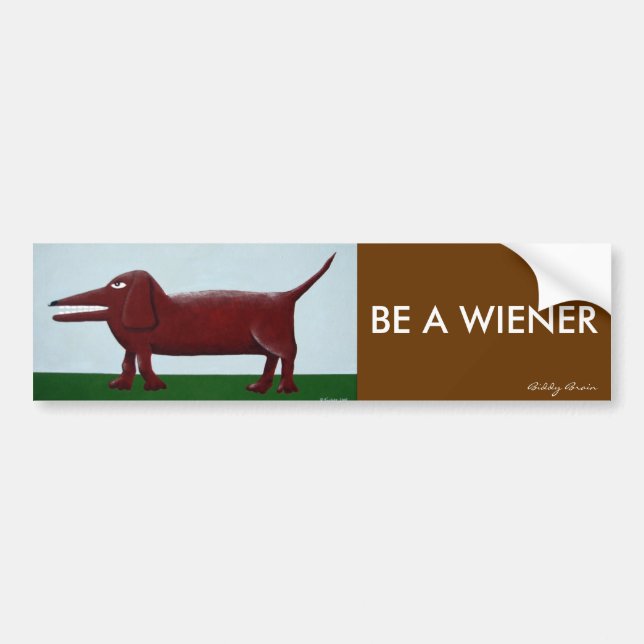 Wiener bumper sticker (Front)