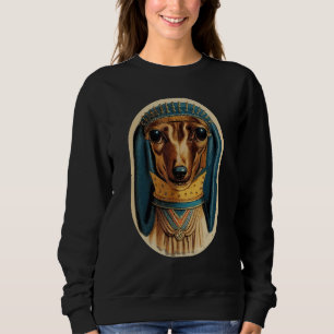 Wiener Dog  Ancient Retro Dachshund 8 Sweatshirt