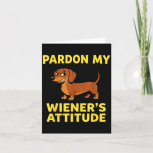 Wiener Dog Dachshund Card